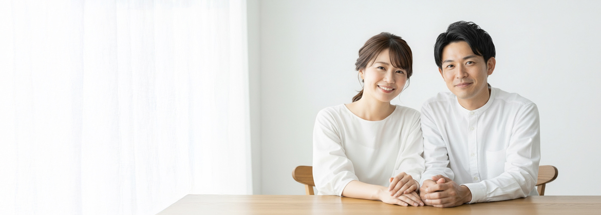 手をつないでいる家族